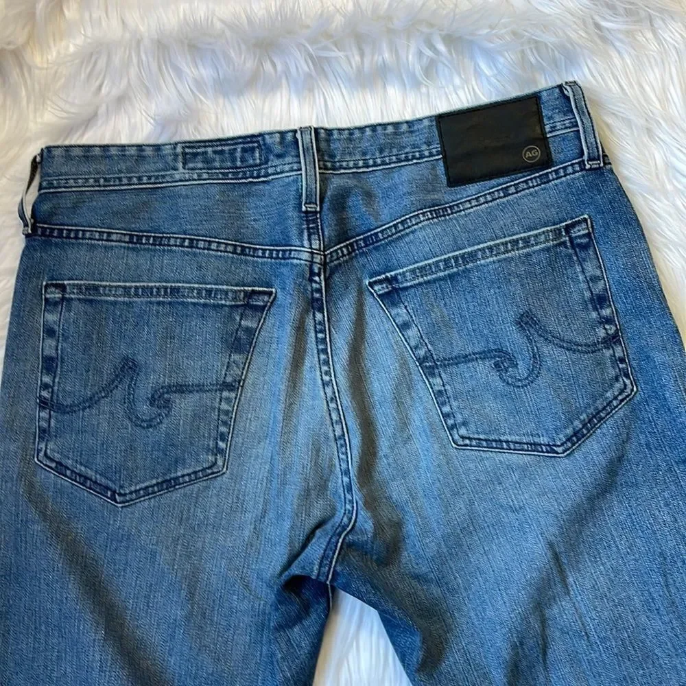 Ag-ed Denim Mens Jeans Size33 Slim High Rise Straight Made in USA size 33R - Picture 7 of 13